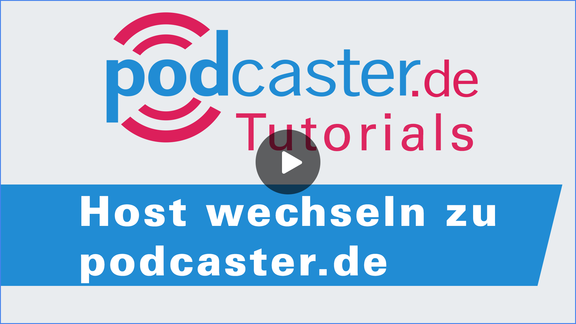Host wechseln zu podcaster.de